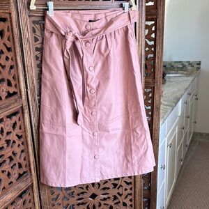 Elegant Midi Skirt in Blush Pink
